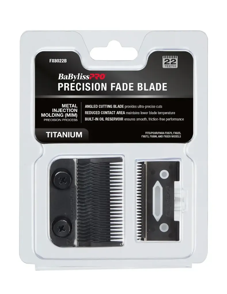 Cuchillas para Cortadora Babyliss Pro Precision Fade Blade 22 Dientes FX8022B.webp