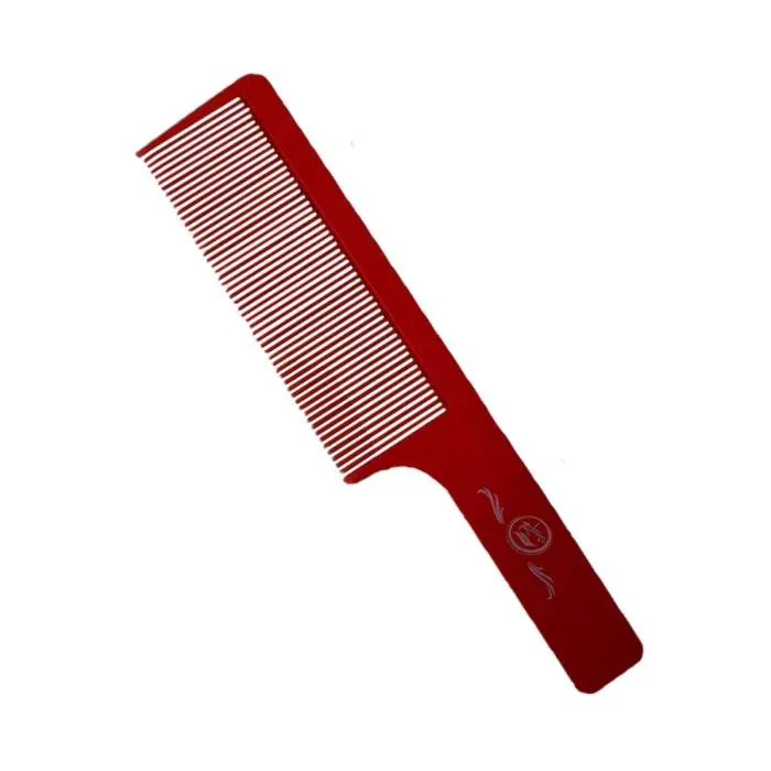Peine Rolda Flat Top Hair Styling Comb 9" Rojo