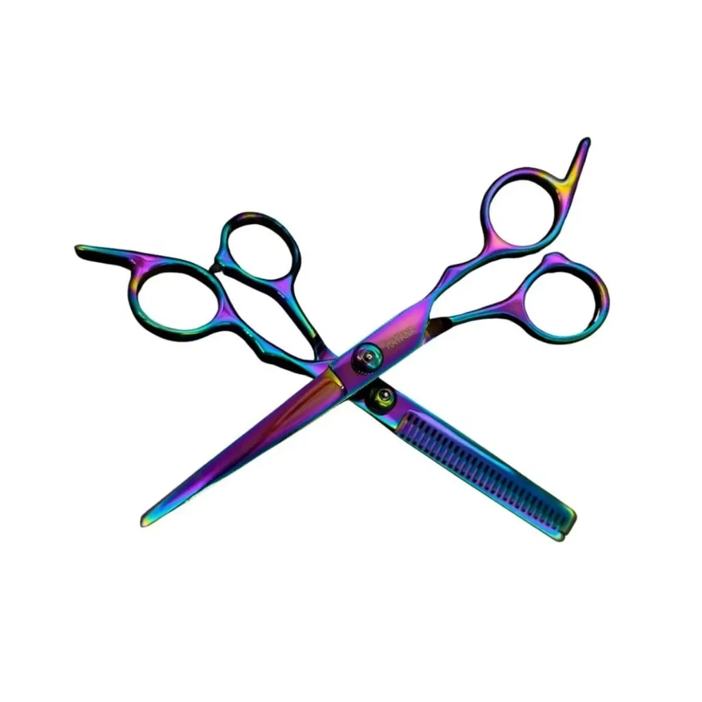 Set de Tijera Katana Rainbow 6" GLS-RB