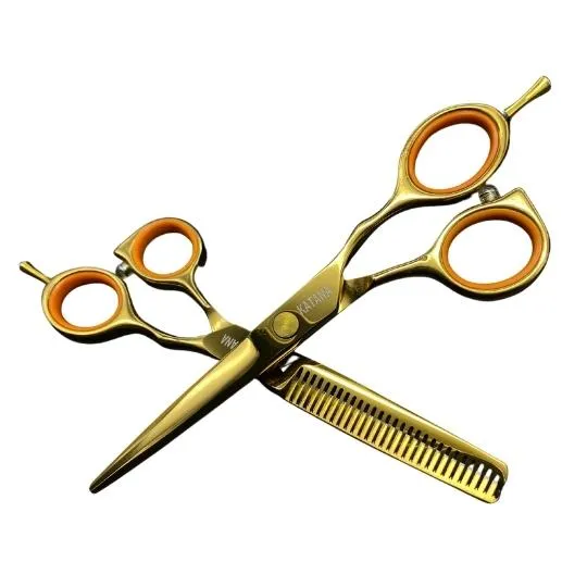 Kit de Tijeras Katana Fun Gold 5.5" FYD-22