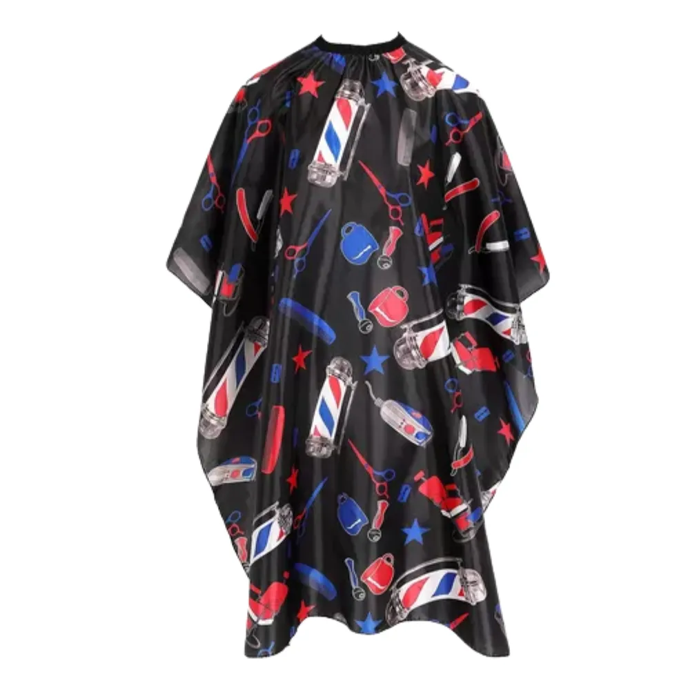 [717117] Capa De Adulto Diseño Postes De Barberia Fondo Negro 717117