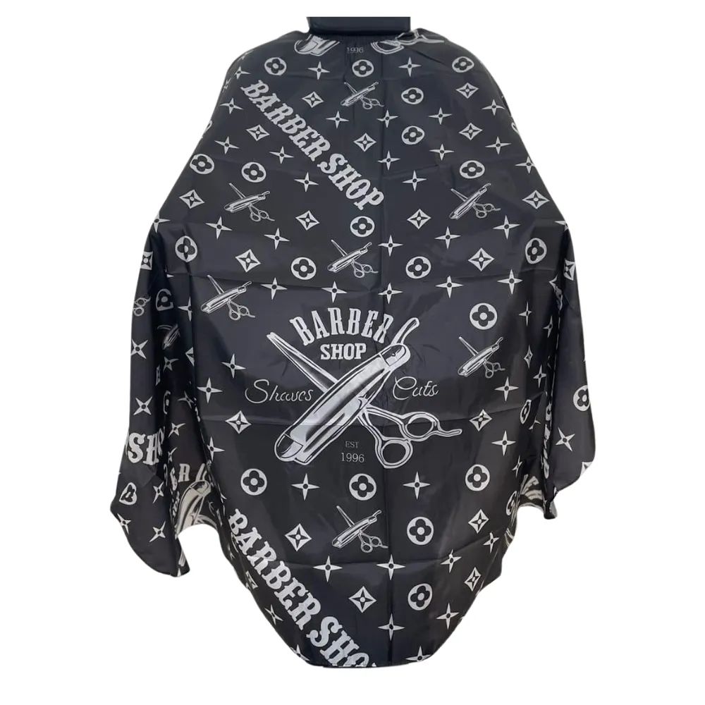 [717118] Capa De Adulto Diseño Barber Shop Navaja Y Tijera 717118