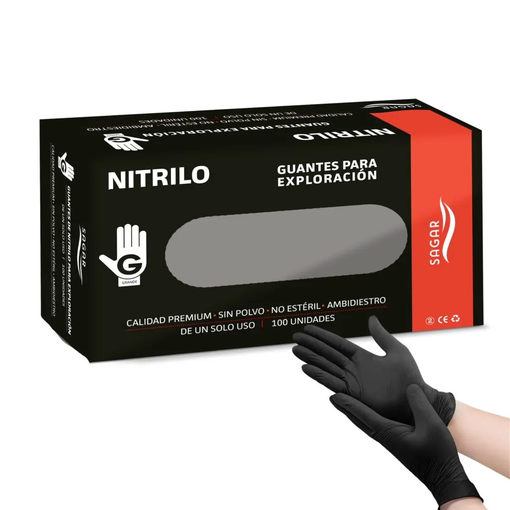 Guantes de Nitrilo Diferentes Tallas