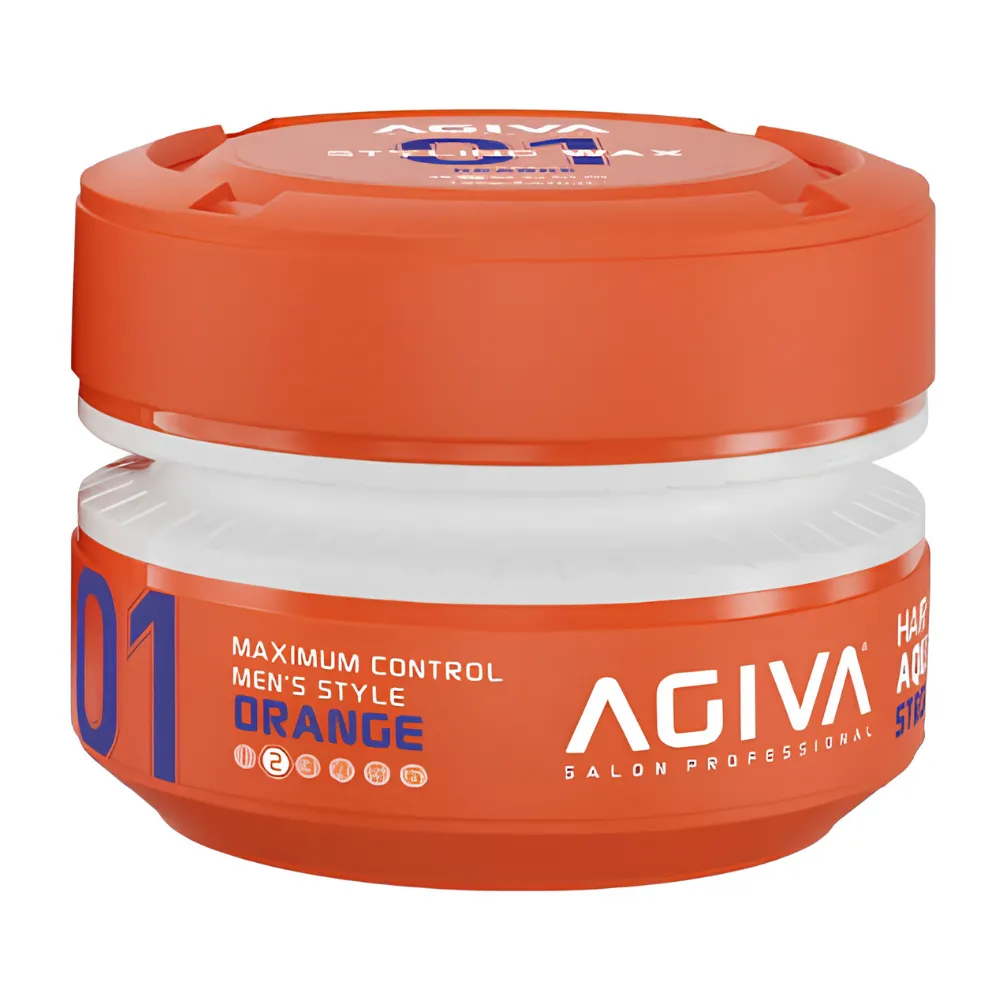 Cera Agiva Naranja para el Cabello 01 Aqua Strong Orange - 155ml
