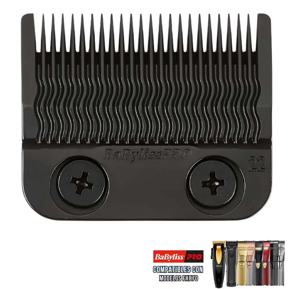 Cuchillas para Cortadora Babyliss Pro Precision Fade Blade 22 Dientes FX8022B