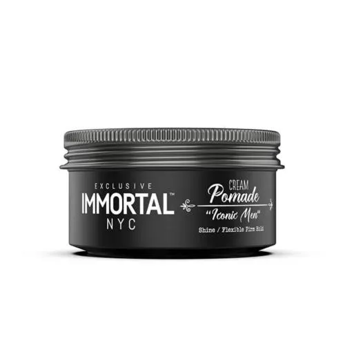 Cera Inmortal para el Cabello Cream Pomade, Iconic Men - 150 ml Negra