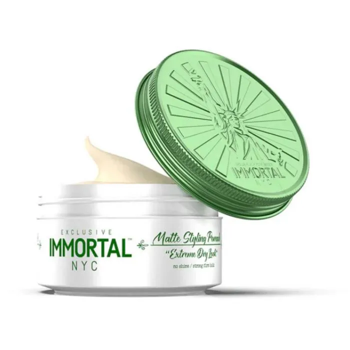 Cera Inmortal para el Cabello Mate, Clay Paste - 150 ml Blanco con verde