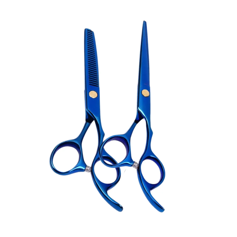 Kit de Tijeras Profesionales azules de 5.5 Beauty Style